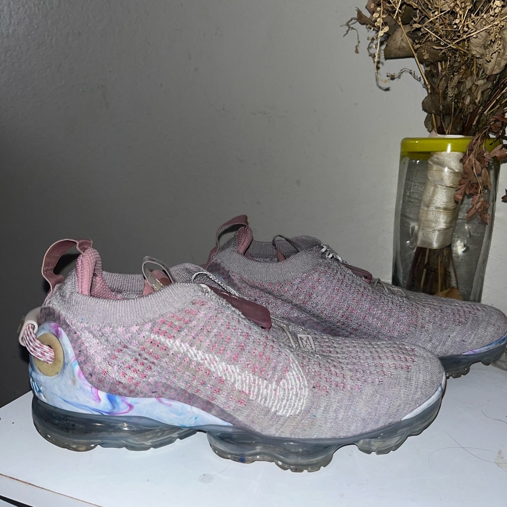 Nike Pink and Gray Sneakers with Air Max
